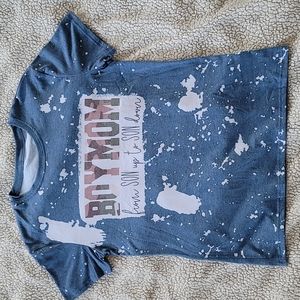 Tie-dye scoop neck t-shirt